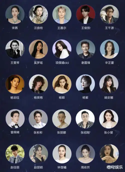 芭莎年度派对曝全阵容,一数名单45人,白敬亭排最前赵丽颖在末尾