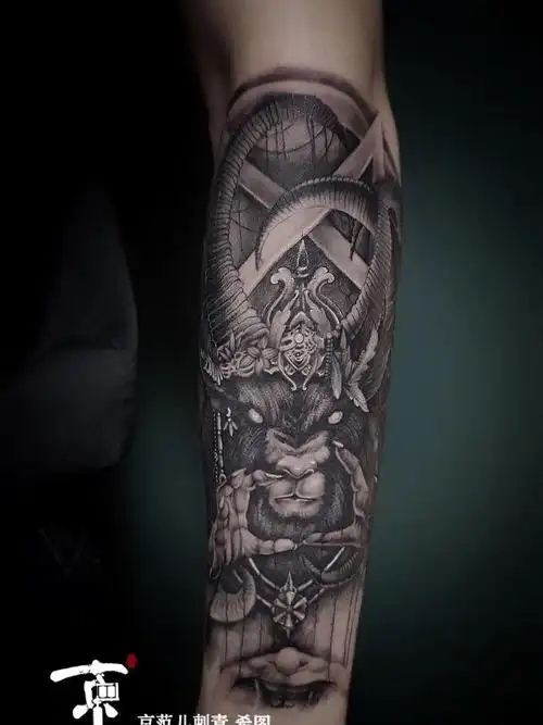 欧美撒旦_纹身图案手稿图片_京范儿的纹身作品集