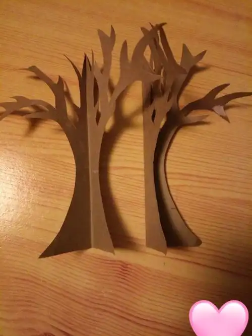 停课不停学(四)枣园幼儿园大班手工制作——大树