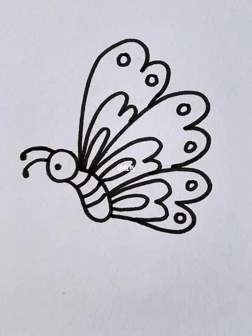 蝴蝶简笔画