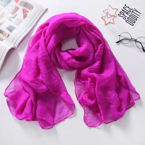 仿真丝沙滩巾冰丝围巾百搭纱巾披肩围巾定制围巾女士四季厂家直销