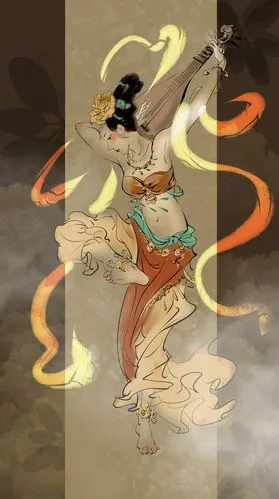 敦煌飞天|插画|创作习作|又圭在画画 - 临摹作品 - 站酷 (zcool)