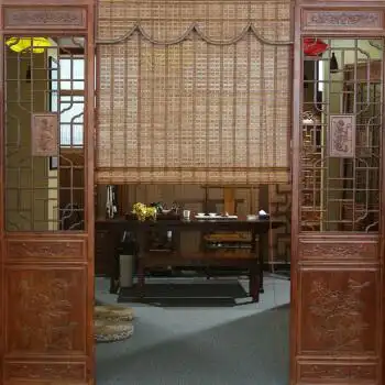 恋之歌 竹帘卷帘窗帘遮光客厅隔断拉式升降门帘 卧室阳台遮阳窗帘日式