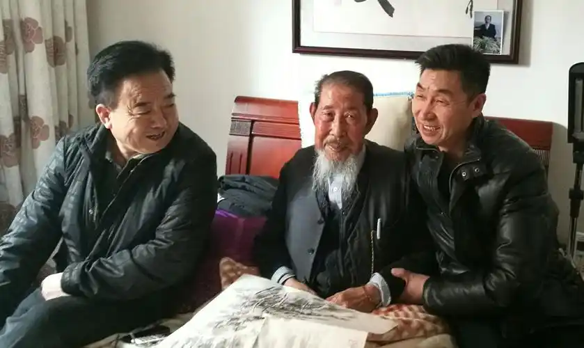 拜会96岁高龄的著名书法家 牛子文老先生