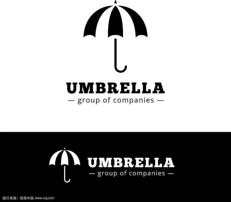 简约的黑色伞标志