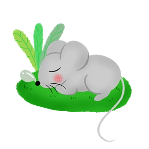 世界睡眠日睡觉的小老鼠