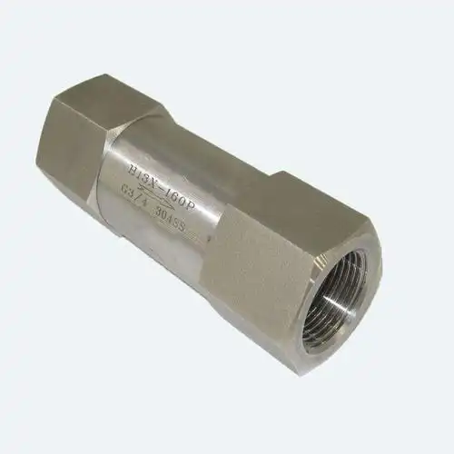 h13x16p不锈钢内螺纹直通式单向阀高压一体式止回阀