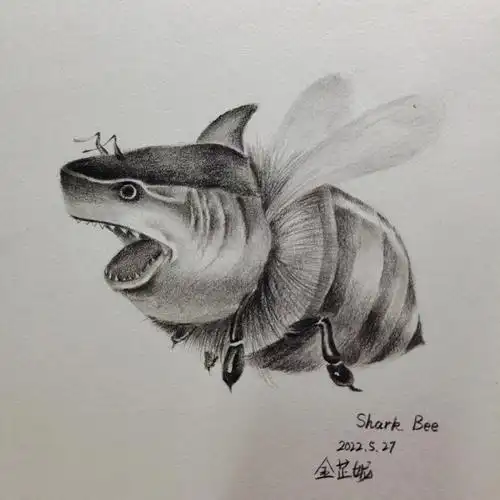 临摹0077鲨bee