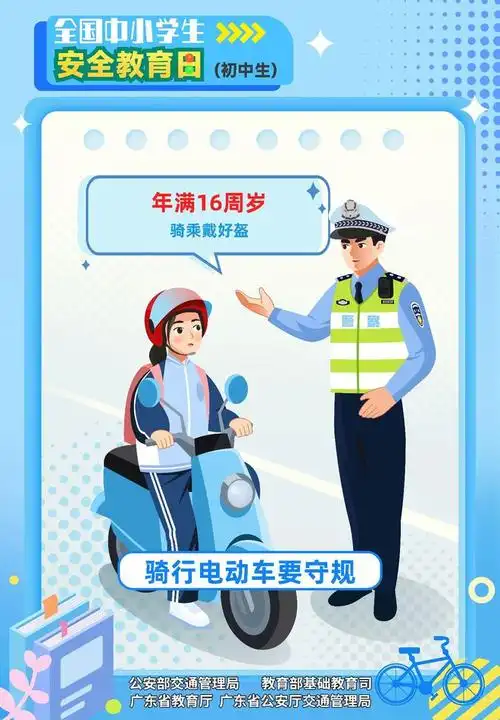全国中小学生安全教育日—交通安全知识海报(初中生篇)_网易订阅