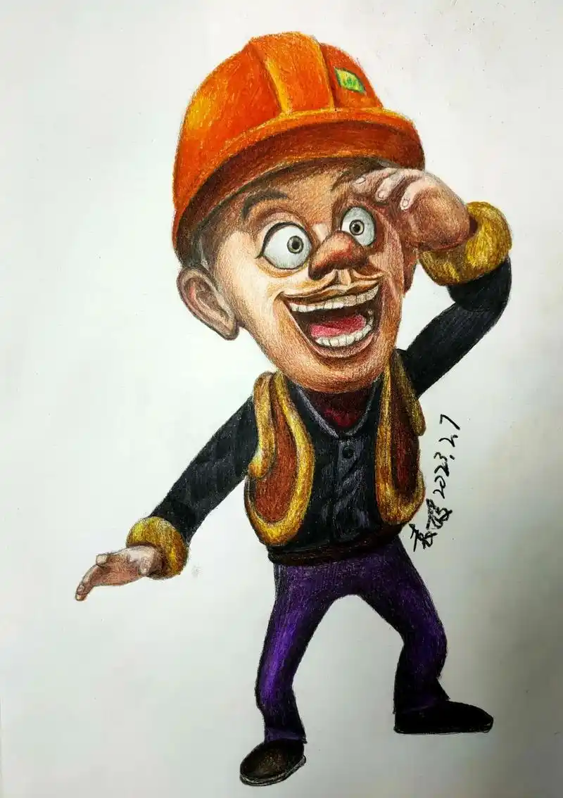 画光头强步骤图来啦