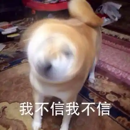 我不信我不信 - 我不听我不听 67_doge_摇头_拒绝表情