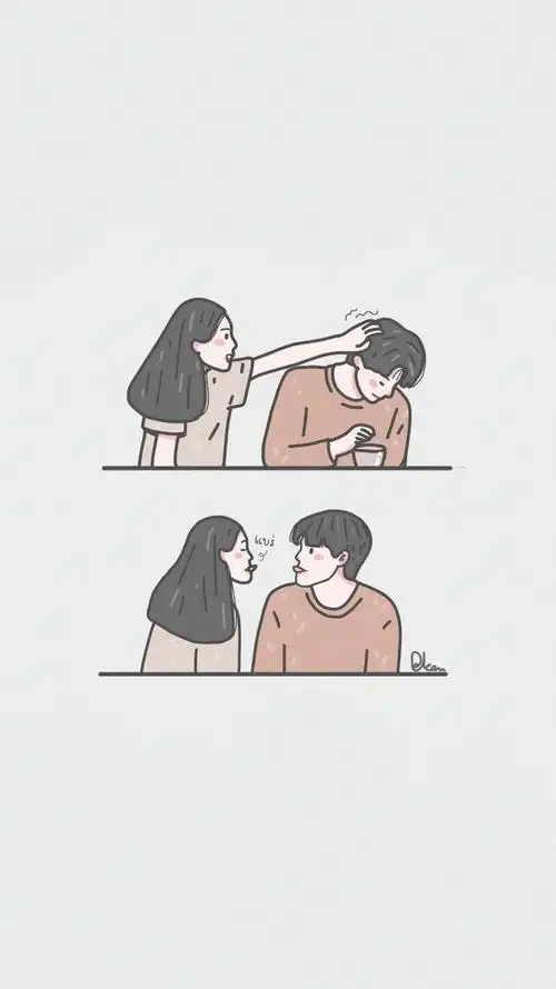 情侣壁纸甜甜的恋爱马上就轮到你啦