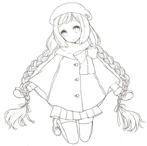 漫画女生简笔画简笔漫画女孩图可爱