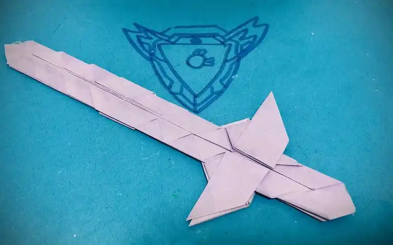 小k教你折纸之我的世界minecraft迷的福利钻石剑