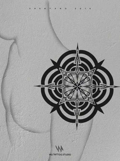thornwu丨原创曼陀罗肩膀肩花纹身设计推荐