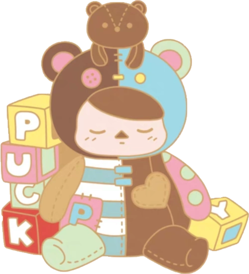 png盲盒可爱 糖果色 手帐免扣素材人物