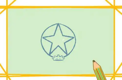 军人军徽简笔画