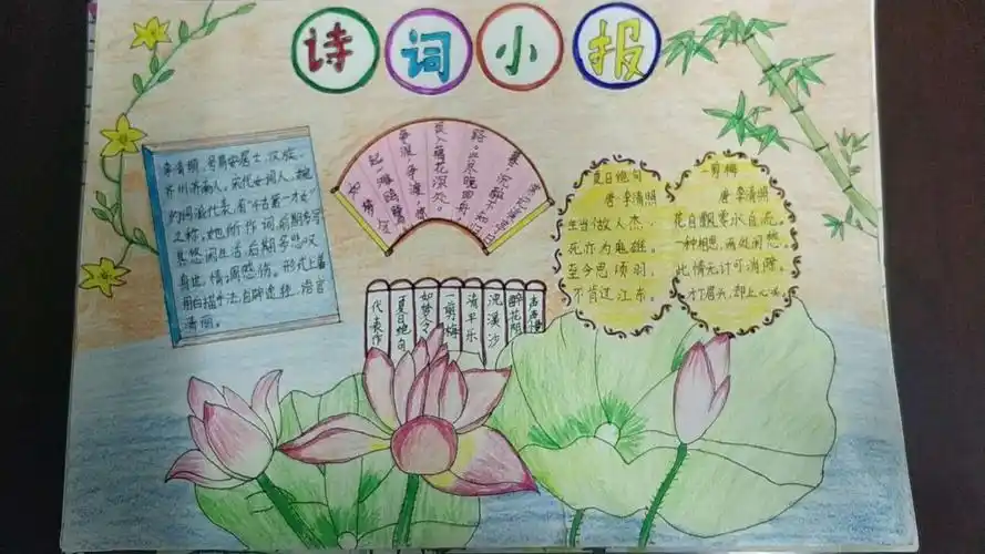 四年级上册语文古诗文手抄报四年级上册手抄报