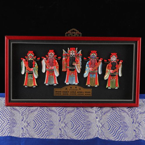 相框京剧脸谱饭店火锅店酒店开业墙壁装饰挂件饰五路财神五虎上将