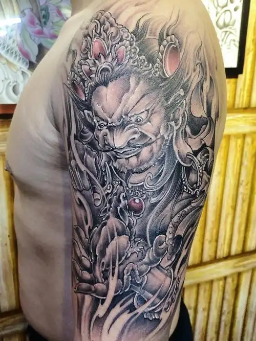 黄财神_纹身图案手稿图片_阿龙的纹身作品集