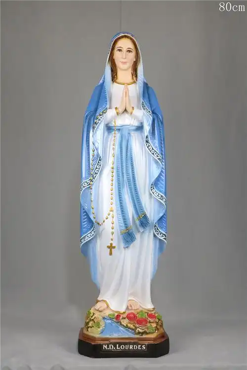 路德圣母玛利亚像圣水塑像宗教天主教创意圣物耶稣摆件树脂工艺品