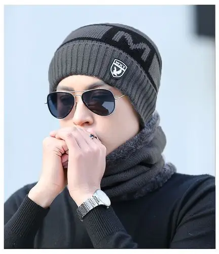 男士帽子冬季保暖针织帽韩版潮护耳帽青年棉帽男防寒护耳毛线帽子