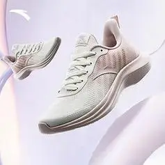 anta安踏奥特莱斯一体织跑步鞋女鞋春夏季软底减震网面轻便健步运动鞋