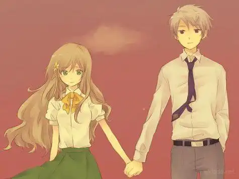 动漫情侣两人组图片 我就是那种你常陪我我就会对你动心的人