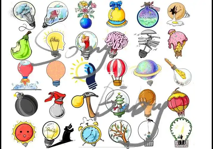 92图形创意联想作业灯泡95个人汇总创意汇总