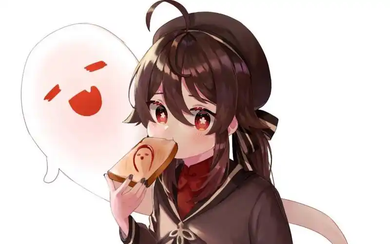 一些原神胡桃的壁纸插画分享52