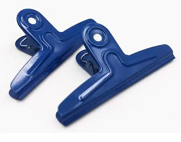 八旗20cm大铁夹子大号不锈钢号20厘米票夹钢夹文具夹