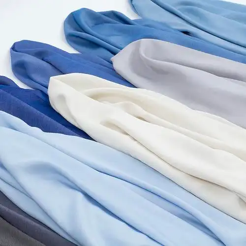 连衣裙服装设计师面料龙翔纺织天丝棉免水洗仿天丝牛仔布料薄衬衫