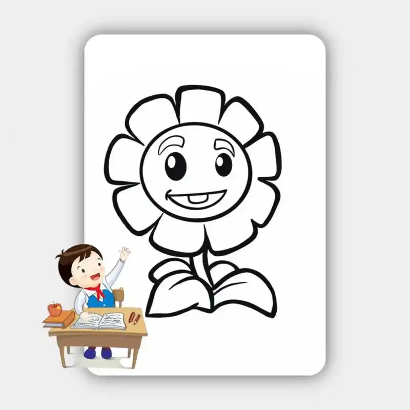 植物大战僵尸涂色画素材可打印涂色模板 #手抄报模板 #植物大 - 抖音