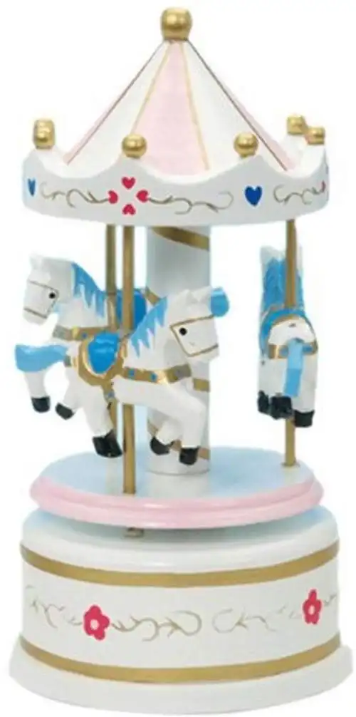 musicbox world 16011 170 mm 旋转木马 play 旋转木马华尔兹,白色