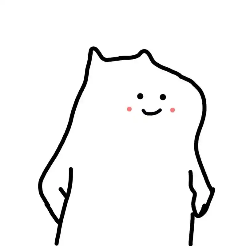 手绘头像#简约头像#白底头像 因为很喜欢这些表情包, 所以就照着画了