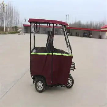 三轮车雨棚电动三轮车车棚加厚车篷休闲小巴士三轮车透明雨棚老年全