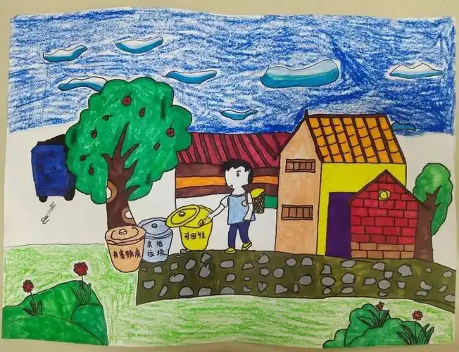 我心目中的新农村人居环境我眼中的家乡变化主题绘画获奖作品展播二