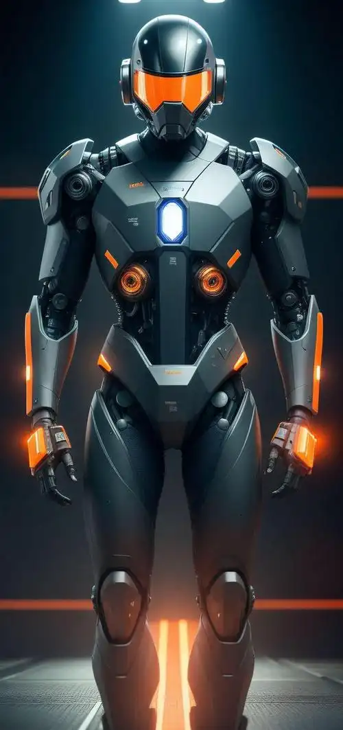 ai绘画壁纸未来人形酷炫机甲战士4k超清原图