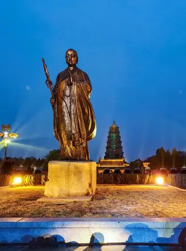 西安年最中国西安大雁塔南广场大唐不夜城人山人海过大年