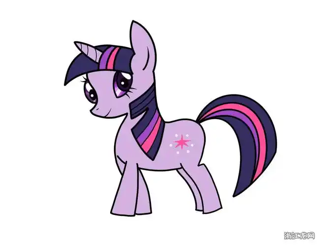 紫悦公主简笔画画法步骤