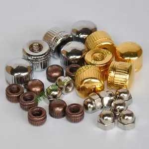m5m6内牙螺盖螺母吸顶盘吊灯头螺帽金色银色装饰盖灯具配件