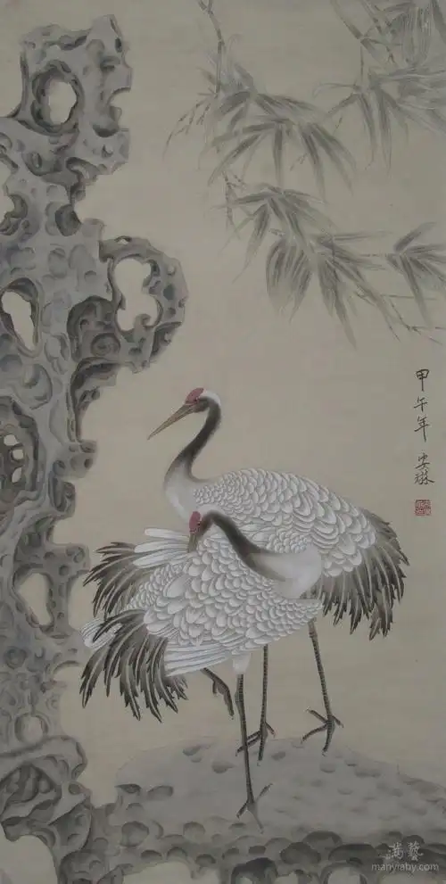 2008年作品【圣火之光】入选第七届工笔画展   2010年作品【金地不