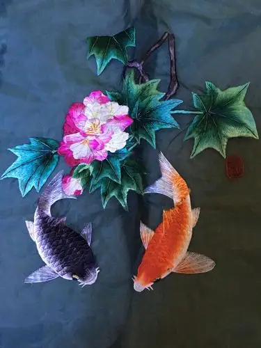 其它 花花世界 写美篇我学的第一幅蜀绣作品 我学的第二幅蜀绣作品