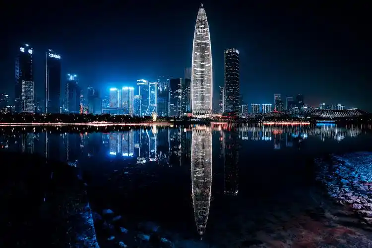深圳深圳湾公园夜景
