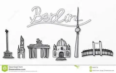 德国风情简笔画