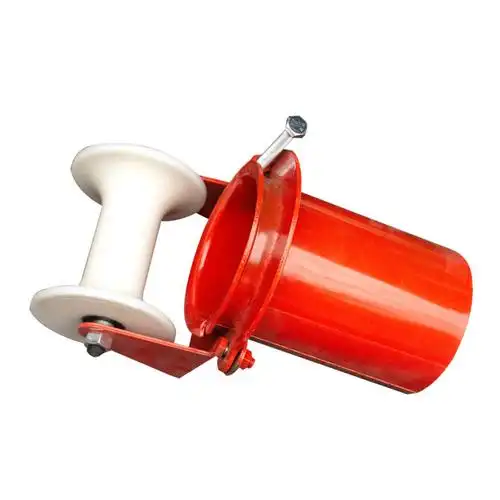 电缆放线滑轮转角直角三联井口管口桥架滑轮滑轮尼龙轮地缆滑轮