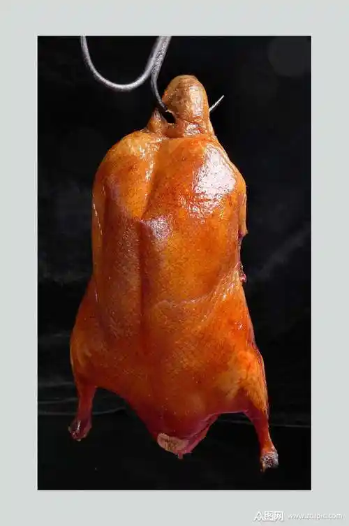 烤鸭烧烤菜肴摄影图