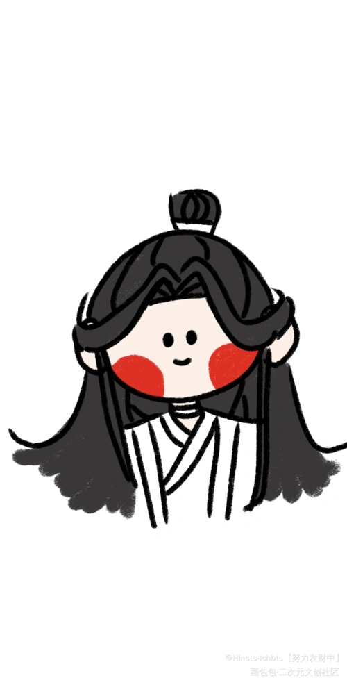 天官赐福花怜q版绘画绘画作品