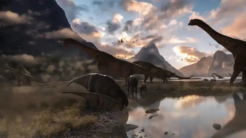 恐龙世界 #史前巨兽 侏罗纪早期场景