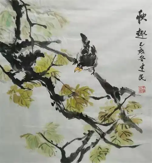 中国美术家协会会员王建民花鸟